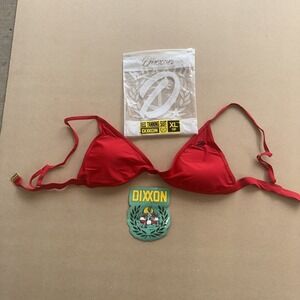 NEW Dixxon XL‎ Bikini Top Red Size Extra Large